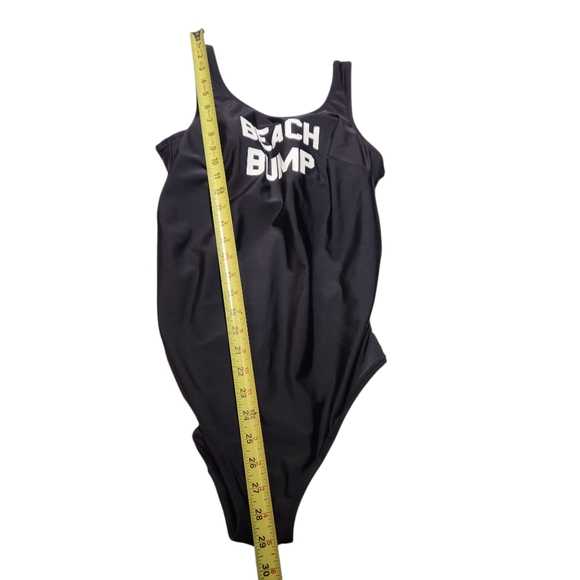 Motherhood Maternity Beach Bump One Piece Swimsuit Black Bathingsuit Modest S - Picture 10 of 14